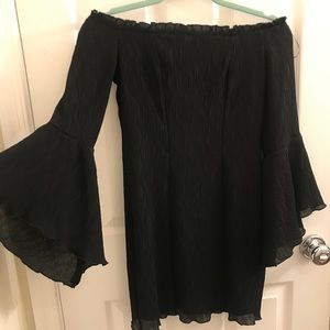 Black off the shoulder dress